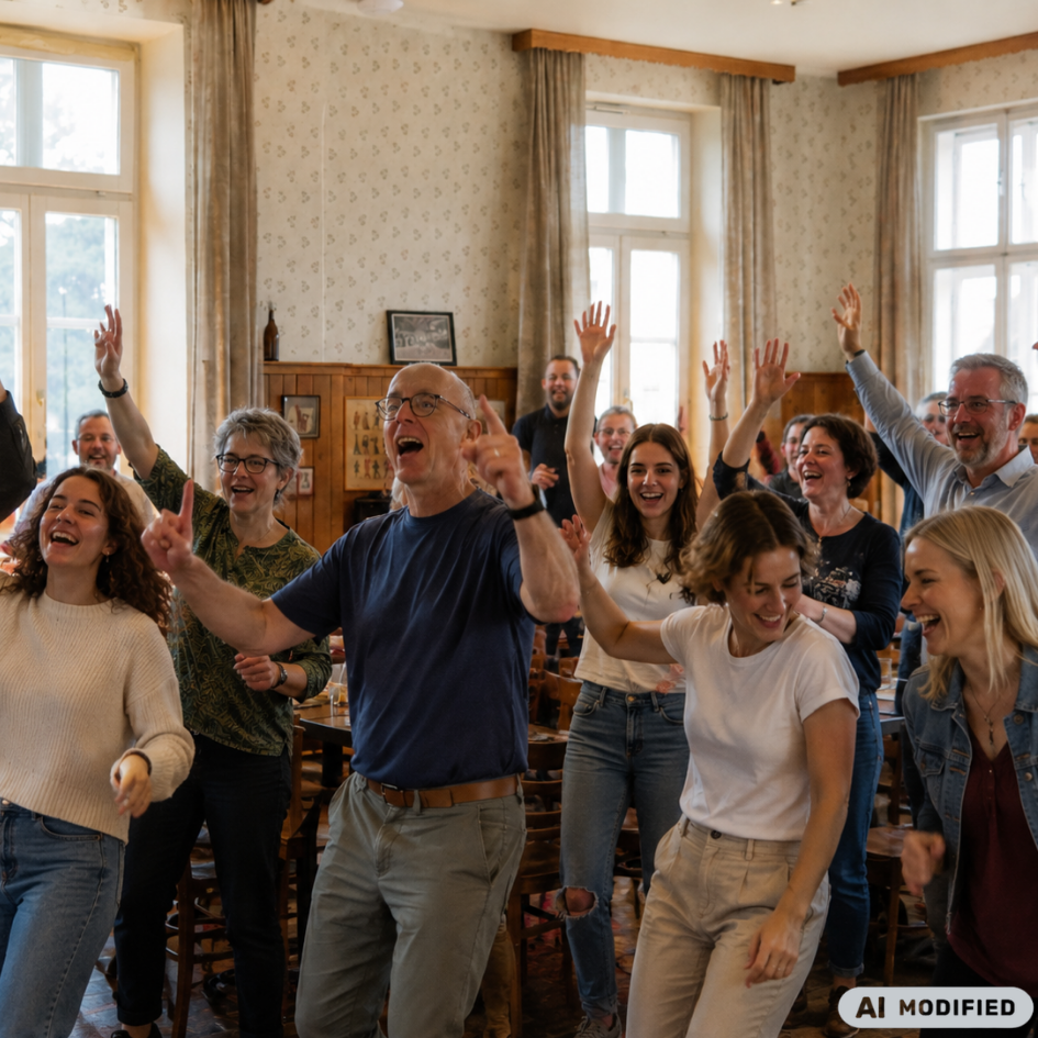 Begeistertes Publikum AI modified